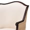 Bali & Pari Ornella Traditional French Beige Fabric and Dark Brown Finished Wood Accent Chair 238-13385-ZORO - alternate 5